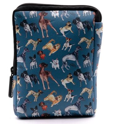 Jo Scott Stehender Hund Blau/Grau Percy Tasche