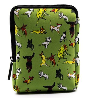 Borsa Percy verde del cane che salta di Jo Scott