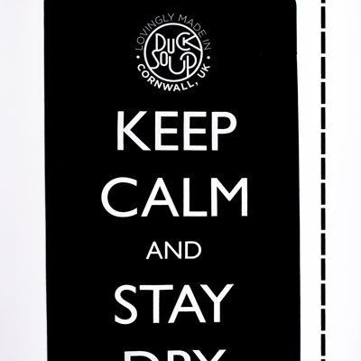 Keep Calm And Stay Dry Mat - Black