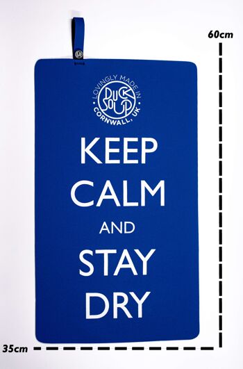 Tapis Keep Calm And Stay Dry - Bleu 1
