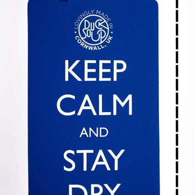 Keep Calm And Stay Dry Mat - Blue