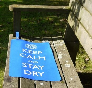 Tapis Keep Calm And Stay Dry - Bleu 7