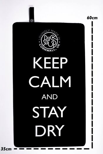Tapis Keep Calm And Stay Dry - Bleu 9