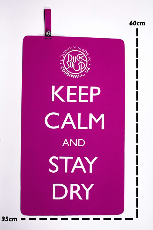 Keep Calm And Stay Dry Mat - Pink