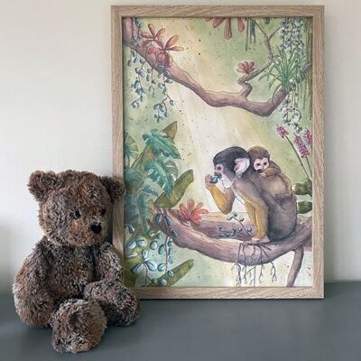 Jungle poster A2 voor de kinderkamer