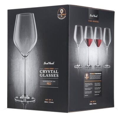 Final Touch Durashield Red Wine Glass 4 Pk