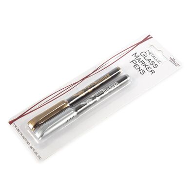 Vinology Metallic Glass Pens 2 Pk