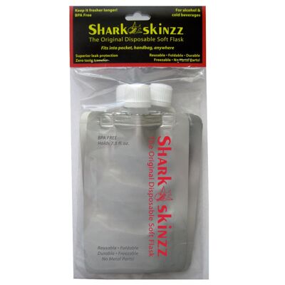 The Original SharkSkinzz Camouflage Disposable Flasks - Pack of 3