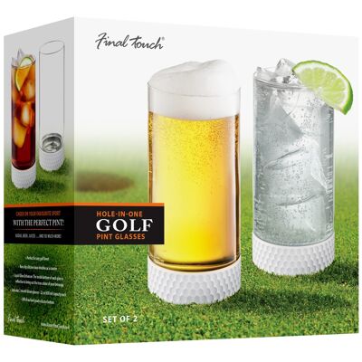 Final Touch Hole-In-One Golf Pints Set of 2