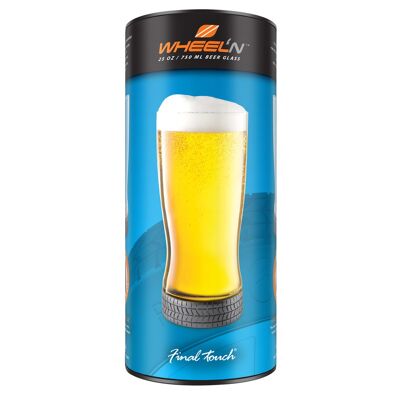 Final Touch Wheelin 25 oz / 750 ml Beer Glass