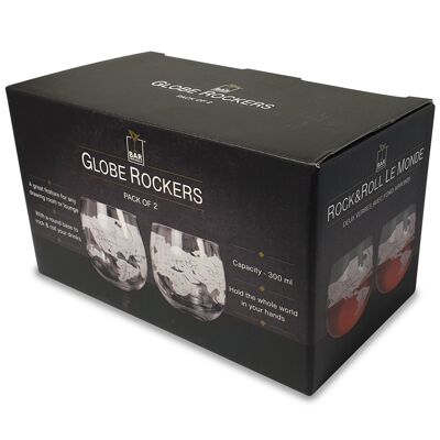 Bar Originale Globe Rocker Glasses 2 Pk