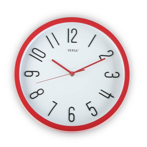 Reloj de pared rojo dia 30cm 20550055