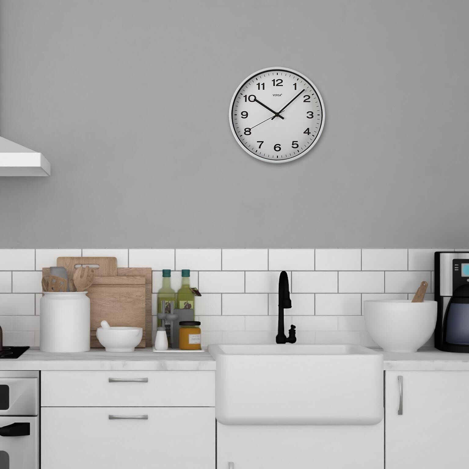 Reloj cocina blanco 30,5 cm 20551075