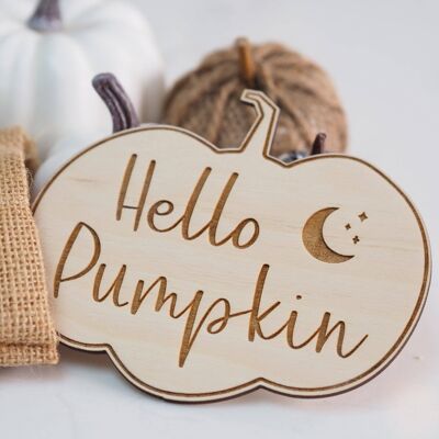 Hello Pumpkin' Halloween Plaque