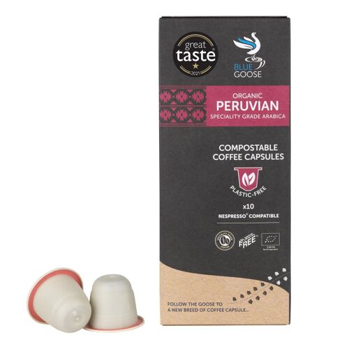 Organic Peruvian Compostable & Plastic Free Nespresso® Compatible Pods