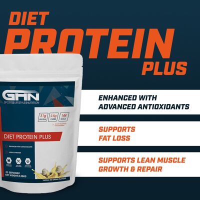 Diet Protein Plus - Strawberries & cream 2.25kg