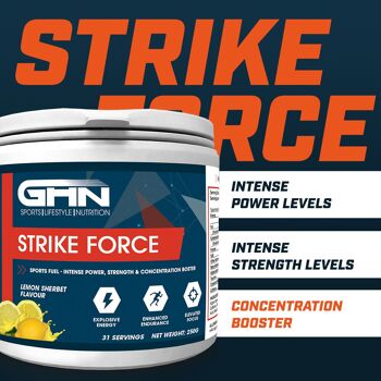 Strike Force Pre-Workout - Sorbet au citron 250g 1