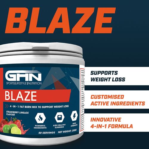 Blaze Fat Burning Pre-Workout - Blue raspberry 250g