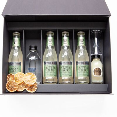 Caja de cócteles Moscow Mule - paquete de regalo de lujo - 6 personas