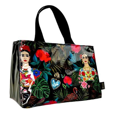 Cooler bag, Frida jungle black (size S)
