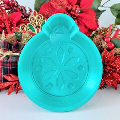 Christmas VINTAGE BAUBLE Bath Bomb Mould - 3D Moulds - 3D Printed Shower Steamer Mould