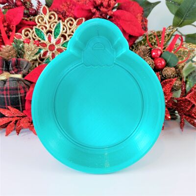 Christmas PLAIN BAUBLE Bath Bomb Mould - 3D Moulds - 3D Printed Shower Steamer Mould