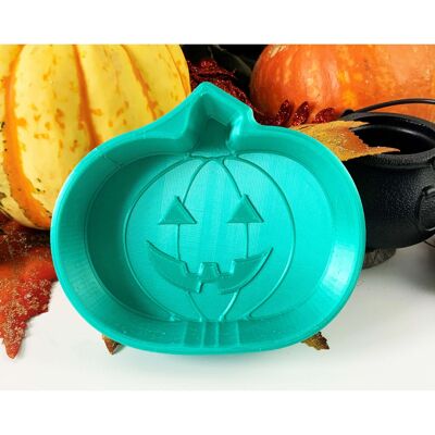 Molde de bomba de baño de CALABAZA de Halloween - Molde de vapor de ducha impreso en 3D - Molde de bomba de ducha hecho a mano