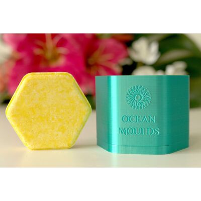 2,75 pollici - Stampo HEXAGON Shampoo Bar / Bomba da bagno