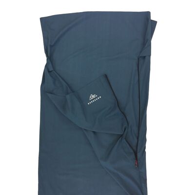 Hüttenschlafsack SIRIUS aus 100 % Baumwolle blau