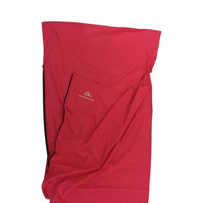 Hut sleeping bag SIRIUS made of 100% cotton red