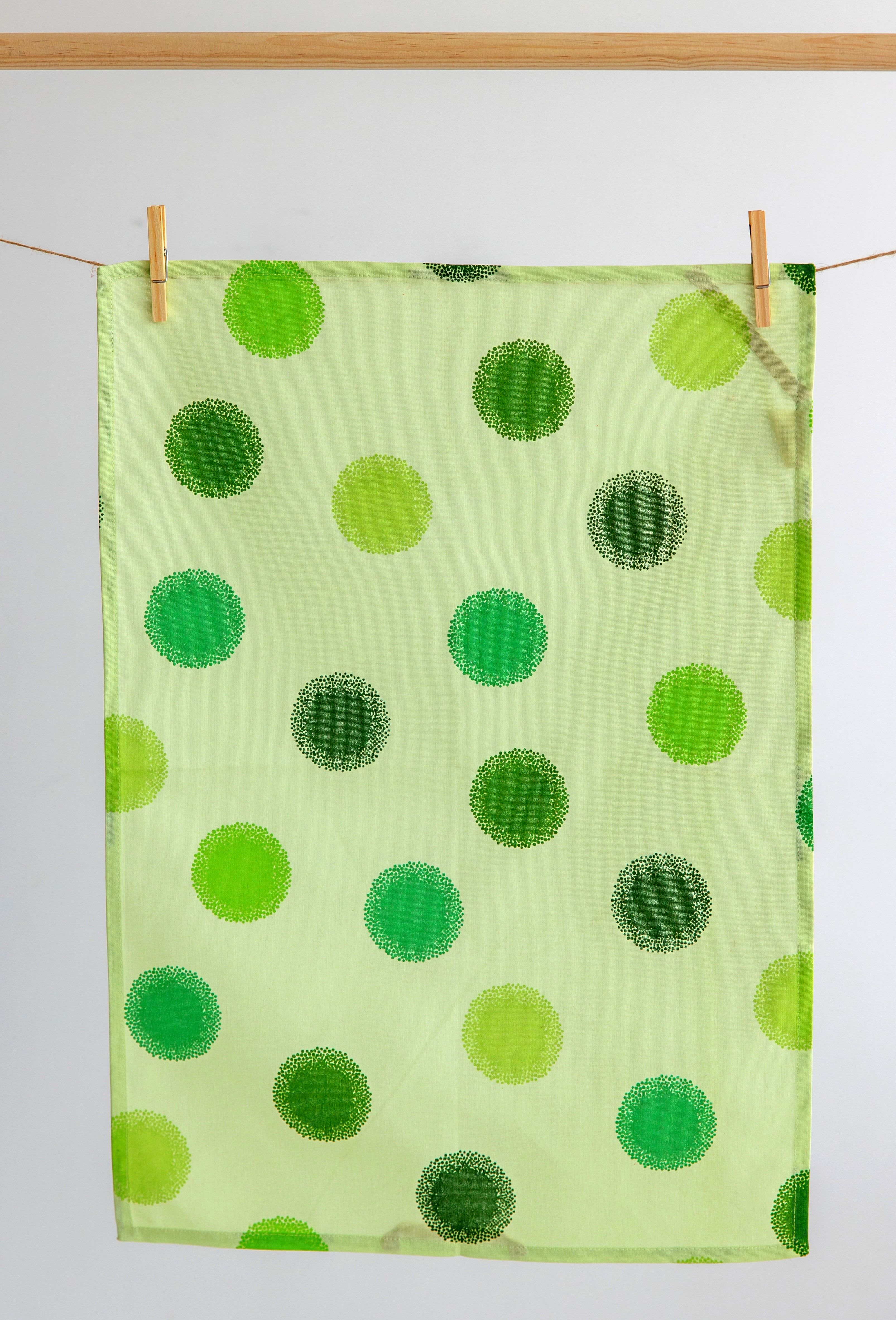 Strofinaccio Verdastro con Ovali