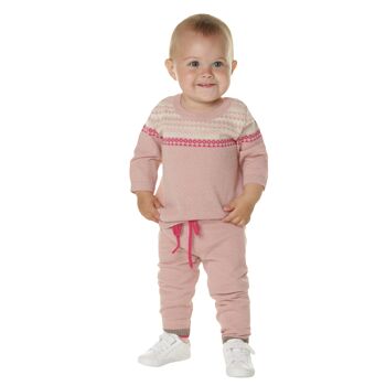 CARLA - Rosa trøje i 100% baby alpaga* - 20% rabat 2