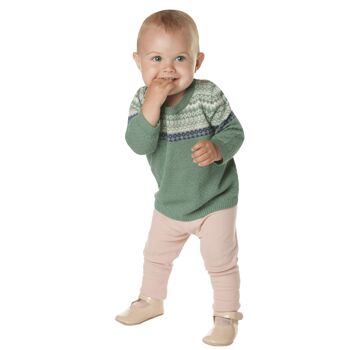 VICTORY - Grøn trøje i 100% baby alpaga * op til 20 % % rabat 3