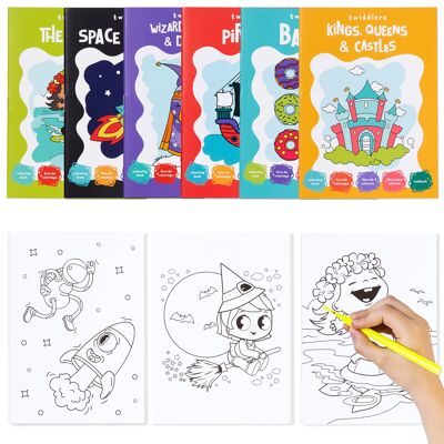 24 minilibros para colorear para niños, actividades divertidas de manualidades para niños de todas las edades