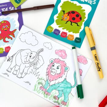 24 mini livres de coloriage pour enfants, activités amusantes d'art et d'artisanat pour les enfants de tous âges 3