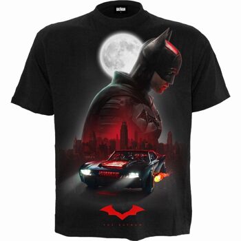 THE BATMAN - BATMOBILE - T-Shirt Noir 1