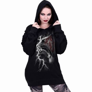 MARK OF THE TIGER - Sweat à capuche Premium Biker Fashion pour femme 7