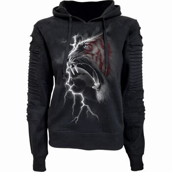 MARK OF THE TIGER - Sweat à capuche Premium Biker Fashion pour femme 8