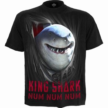KING SHARK - NUM NUM NUM - T-Shirt Noir 2