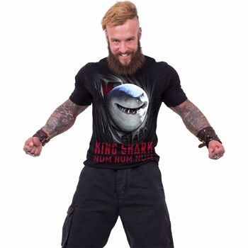 KING SHARK - NUM NUM NUM - T-Shirt Noir 4