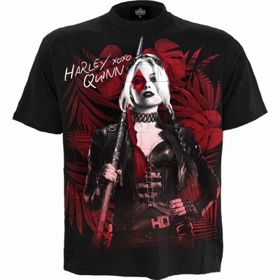 HARLEY QUINN - XOXO - Front Print T-Shirt Black