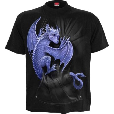 POCKET DRAGON - T-Shirt mit Frontdruck Schwarz