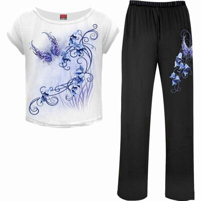 BLUEBELL FAIRY - Conjunto de pijama gótico de 4 piezas