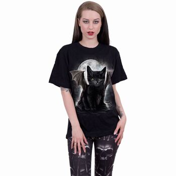 BAT CAT - T-shirt imprimé sur le devant Noir 3