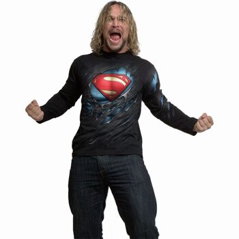 SUPERMAN - RIPPED - T-shirt à manches longues Noir 4