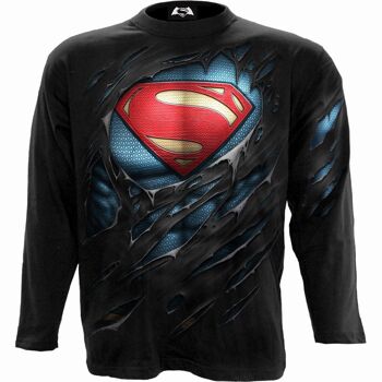 SUPERMAN - RIPPED - T-shirt à manches longues Noir 8