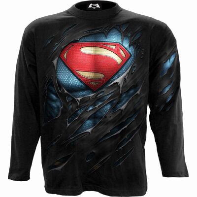 SUPERMAN - RIPPED - T-shirt à manches longues Noir
