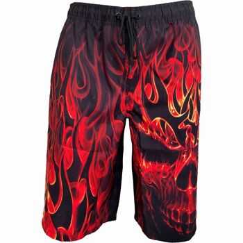 SKULL BLAST - Short de bain Allover Noir 5