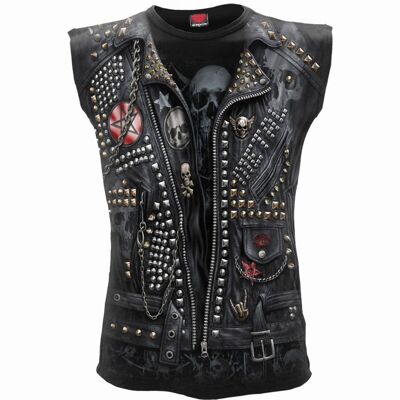 GOTH METAL - Maglietta senza maniche Allover Nera