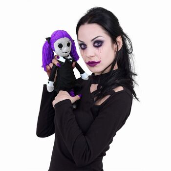 VIOLA - LA POUPÉE DE CHIFFON GOTH - Poupée en peluche douce à collectionner 8